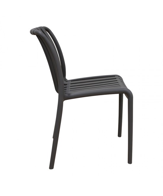 PARMA DARK GREY ΚΑΡΕΚΛΑ ΠΟΛ/ΝΙΟΥ 46X59X80εκ.