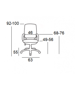 A1150-W ΛΕΥΚΟ/ΜΑΥΡΟ ΥΦΑΣΜΑ ΠΟΛΥΘΡΟΝΑ ΓΡΑΦΕΙΟΥ 63Χ55Χ49-92/56-100εκ. A1150-W ΛΕΥΚΟ/ΜΑΥΡΟ ΥΦΑΣΜΑ ΠΟΛΥΘΡΟΝΑ ΓΡΑΦΕΙΟΥ 63Χ55Χ49-92/56-100εκ.