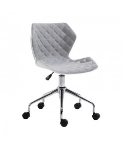 A1700 ΧΡΩΜΙΟ/ΓΚΡΙ ΥΦΑΣΜΑ ΚΑΡΕΚΛΑ ΓΡΑΦΕΙΟΥ 47.5X49X46-78/58-90εκ.