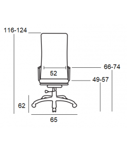 A7100 ΜΑΥΡO MESH ΠΟΛΥΘΡΟΝΑ ΓΡΑΦΕΙΟΥ 65X62X49-116/57-124εκ.