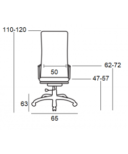 A7600 ΜΑΥΡΟ MESH/PU ΠΟΛΥΘΡΟΝΑ ΓΡΑΦΕΙΟΥ 65Χ63Χ47-110/57-120εκ.