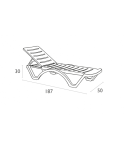 AQUA ΛΕΥΚΗ ΞΑΠΛΩΣΤΡΑ 64Χ187Χ30εκ. AQUA ΛΕΥΚΗ ΞΑΠΛΩΣΤΡΑ 64Χ187Χ30εκ.