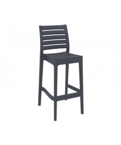 ARES ΣΚΑΜΠΟ ΜΠΑΡ75εκ. DARK GREY ΠΟΛ/ΝΙΟΥ 45Χ51Χ108εκ.