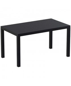 ARES ΤΡΑΠΕΖΙ 140Χ80Χ75εκ. BLACK ΠΟΛ/ΝΙΟΥ
