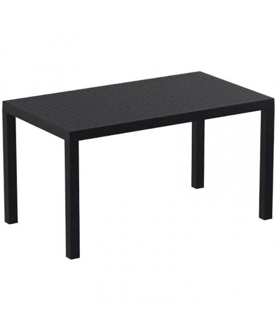 ARES ΤΡΑΠΕΖΙ 140Χ80Χ75εκ. BLACK ΠΟΛ/ΝΙΟΥ