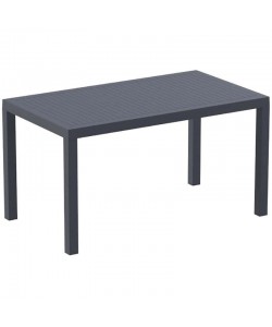 ARES ΤΡΑΠΕΖΙ 140Χ80Χ75εκ. DARK GREY ΠΟΛ/ΝΙΟΥ