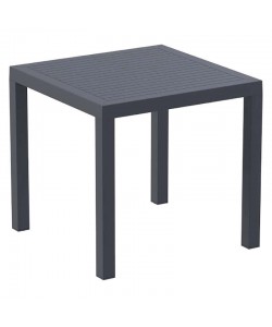 ARES ΤΡΑΠΕΖΙ 80Χ80Χ75εκ. DARK GREY ΠΟΛ/ΝΙΟΥ