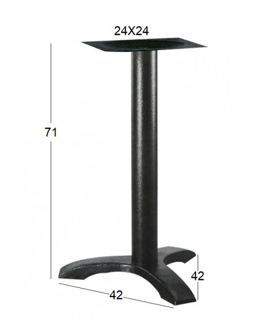 ASTOR 3ΝΥΧΗ 42Χ42Χ71εκ.(Π/Ρ)ΒΑΣΗ ΜΑΝΤΕΜΙ ΜΕ ΡΕΓ/ΡΟΥΣ ΜΑΥΡΗ