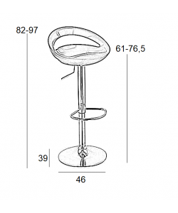 BAR18 ΛΕΥΚΟ ABS(Σ2)ΣΚΑΜΠΟ ΜΕ ΑΜΟΡΤΙΣΕΡ 46X39X97εκ. BAR18 ΛΕΥΚΟ ABS(Σ2)ΣΚΑΜΠΟ ΜΕ ΑΜΟΡΤΙΣΕΡ 46X39X97εκ.