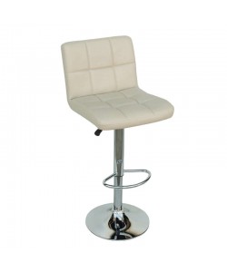 BAR40 CREAM PU(Σ2)ΣKAMΠO ΜΕ ΑΜΟΡΤΙΣΕΡ 43X52X113εκ.