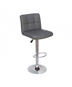 BAR40 GREY PU(Σ2)ΣKAMΠO ΜΕ ΑΜΟΡΤΙΣΕΡ 43X52X113εκ.