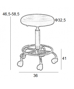 BAR70 ΛΕΥΚΟ PU(Σ2)ΣΚΑΜΠΟ ΜΕ ΑΜΟΡΤ. ΤΡΟΧΗΛΑΤΟ 36X41X58.5εκ. BAR70 ΛΕΥΚΟ PU(Σ2)ΣΚΑΜΠΟ ΜΕ ΑΜΟΡΤ. ΤΡΟΧΗΛΑΤΟ 36X41X58.5εκ.