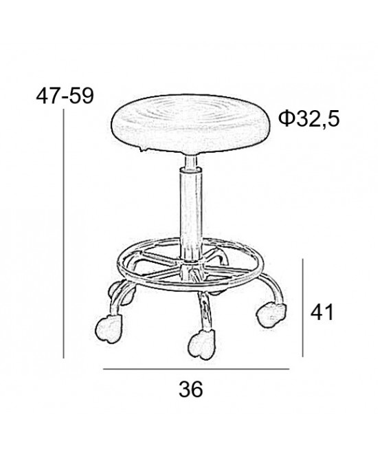 BAR70 ΛΕΥΚΟ PU(Σ2)ΣΚΑΜΠΟ ΜΕ ΑΜΟΡΤ. ΤΡΟΧΗΛΑΤΟ 36X41X59εκ. BAR70 ΛΕΥΚΟ PU(Σ2)ΣΚΑΜΠΟ ΜΕ ΑΜΟΡΤ. ΤΡΟΧΗΛΑΤΟ 36X41X59εκ.
