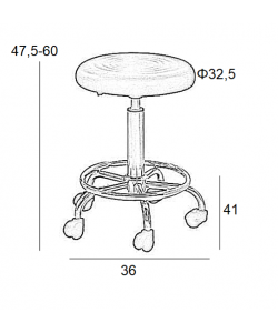 BAR70 ΜΑΥΡΟ PU(Σ2)ΣΚΑΜΠΟ ΜΕ ΑΜΟΡΤ. ΤΡΟΧΗΛΑΤΟ 36X41X60εκ. BAR70 ΜΑΥΡΟ PU(Σ2)ΣΚΑΜΠΟ ΜΕ ΑΜΟΡΤ. ΤΡΟΧΗΛΑΤΟ 36X41X60εκ.