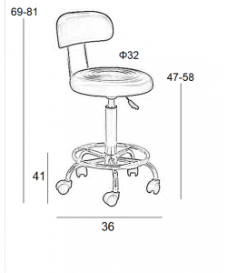 BAR72 ΜΑΥΡΟ PU(Σ2)ΣΚΑΜΠΟ ΜΕ ΑΜΟΡΤ. ΤΡΟΧΗΛΑΤΟ 36Χ41Χ81εκ. BAR72 ΜΑΥΡΟ PU(Σ2)ΣΚΑΜΠΟ ΜΕ ΑΜΟΡΤ. ΤΡΟΧΗΛΑΤΟ 36Χ41Χ81εκ.