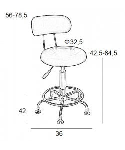 BAR73 ΛΕΥΚΟ PU(Σ2)ΣΚΑΜΠΟ ΜΕ ΑΜΟΡΤΙΣΕΡ 36Χ42Χ78.5εκ. BAR73 ΛΕΥΚΟ PU(Σ2)ΣΚΑΜΠΟ ΜΕ ΑΜΟΡΤΙΣΕΡ 36Χ42Χ78.5εκ.