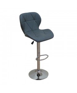 BAR91 GREY PU(Σ2)ΣKAMΠO ΜΕ ΑΜΟΡΤΙΣΕΡ 48X49X109εκ.