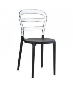 BIBI BLACK/CLEAR TRANSP. ΚΑΡΕΚΛΑ 42X50X85εκ.
