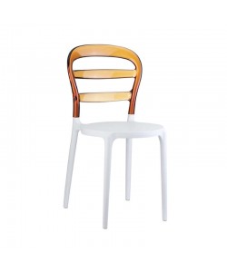 BIBI WHITE/AMBER TRANSP. ΚΑΡΕΚΛΑ 42X50X85εκ.
