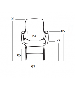 A2500 ΜΑΥΡO PU(Σ2)ΠΟΛΥΘΡΟΝΑ ΑΝΑΜΟΝΗΣ  63X65X47-98εκ.
