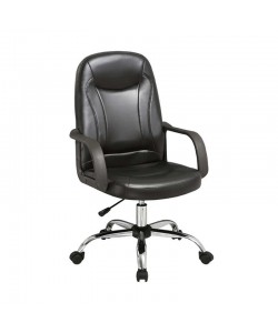 BS9600 ΜΑΥΡΟ PVC ΠΟΛΥΘΡΟΝΑ ΓΡΑΦΕΙΟΥ 58Χ54.5Χ47-101/56.5-112.5εκ.