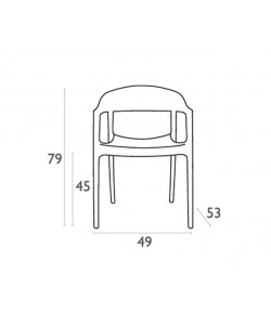 CARMEN BLACK/CLEAR ΠΟΛΥΘΡΟΝΑ 49X53X79εκ.