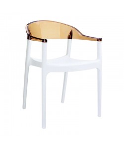 CARMEN WHITE/AMBER ΠΟΛΥΘΡΟΝΑ 49X53X79εκ.