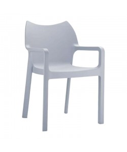 DIVA SILVER GREY ΠΟΛΥΘΡΟΝΑ ΠΟΛ/ΝΙΟΥ 57X53X84εκ.