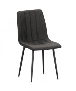 DORA BLACK ΥΦΑΣΜΑ(Σ4)ΚΑΡΕΚΛΑ ΜΕΤΑΛΛΙΚΗ 45X53X48-86εκ.