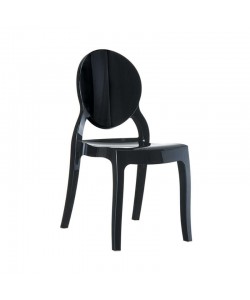 ELIZABETH GLOSSY BLACK(Σ4)ΚΑΡΕΚΛΑ 47X50X90εκ.