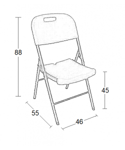 FANAL PLUS ΚΑΡΕΚΛΑ CATERING ΠΤΥΣΣΟΜΕΝΗ 46Χ55Χ45-88εκ.