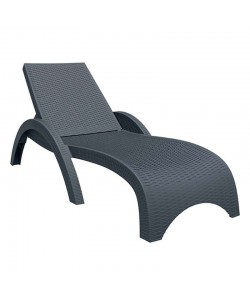 FIJI ΞΑΠΛΩΣΤΡΑ DARK GREY ΠΟΛ/ΝΙΟΥ 73Χ187Χ44εκ.