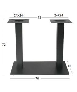FLAT PROMO 70Χ40Χ72εκ.(Π/Ρ)ΜΑΚΡ/ΝΗ ΒΑΣΗ ΜΕΤΑΛΛΙΚΗ ΜΕ ΡΕΓ/ΡΟΥΣ ΜΑΥΡΗ