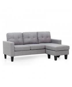 LIANA S GREY ΥΦΑΣΜΑ ΓΩΝΙΑ 185Χ126X84εκ.