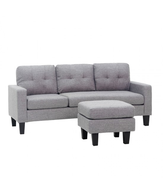 LIANA S GREY ΥΦΑΣΜΑ ΓΩΝΙΑ 185Χ126X84εκ.