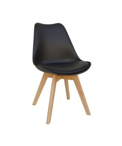 LOGAN PLUS ΜΑΥΡΗ(Σ4)ΚΑΡ/ΔΕΡΜ/ΡΡ 49X54X46-80εκ.