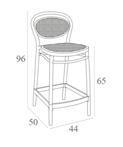 MARCEL 65εκ. ΣΚΑΜΠΟ OLIVE GREEN ΠΟΛ/ΝΙΟΥ 44Χ50Χ96εκ.