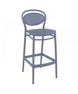 MARCEL 75εκ. ΣΚΑΜΠΟ DARK GREY ΠΟΛ/ΝΙΟΥ 45Χ52Χ106εκ.