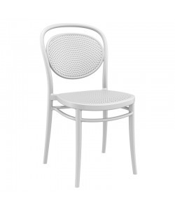 MARCEL WHITE ΚΑΡΕΚΛΑ ΠΟΛ/ΝΙΟΥ 45Χ52Χ85εκ.