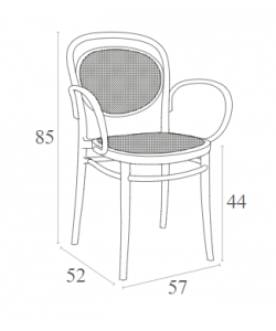 MARCEL XL OLIVE GREEN ΠΟΛΥΘΡΟΝΑ ΠΟΛ/ΝΙΟΥ 57Χ52Χ85εκ.