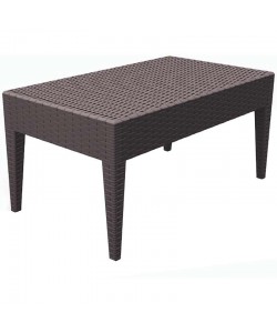 MIAMI BROWN ΤΡΑΠΕΖΙ 92Χ53Χ45εκ. ΠΟΛ/ΝΙΟΥ