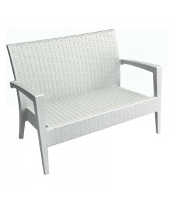 MIAMI WHITE ΚΑΝΑΠΕΣ 128Χ77Χ89εκ. ΠΟΛ/ΝΙΟΥ