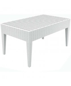 MIAMI WHITE ΤΡΑΠΕΖΙ 92Χ53Χ45εκ. ΠΟΛ/ΝΙΟΥ