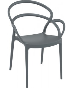 MILA DARK GREY ΠΟΛΥΘΡΟΝΑ ΠΟΛ/ΝΙΟΥ 57Χ56Χ82εκ.