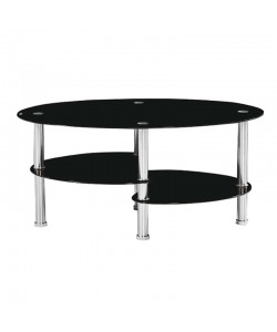 MILAN ΜΑΥΡΟ 90Χ55Χ40εκ.ΤΡΑΠΕΖΙ ΣΑΛΟΝΙΟΥ