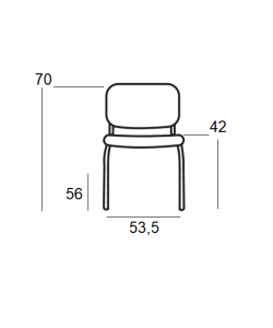 MILOS PVC ΜΠΛΕ ΚΑΡΕΚΛΑ ΒΑΦΗΣ 53.5Χ56Χ42-70εκ.
