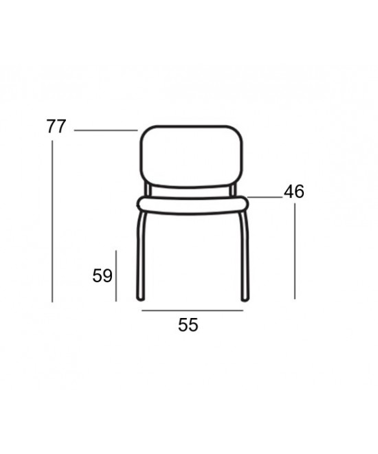 MILOS ΓΚΡΙ ΥΦΑΣΜΑ ΚΑΡΕΚΛΑ ΒΑΦΗΣ 55X59X77εκ.