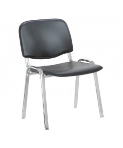 MILOS ΧΡΩΜΙΟ ΜΑΥΡΟ PU ΚΑΡΕΚΛΑ ΜΕΤΑΛΛΙΚΗ 54Χ58.5Χ47-78.5εκ.