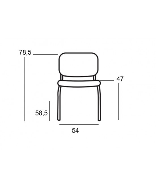 MILOS ΧΡΩΜΙΟ ΜΑΥΡΟ PU ΚΑΡΕΚΛΑ ΜΕΤΑΛΛΙΚΗ 54Χ58.5Χ47-78.5εκ.