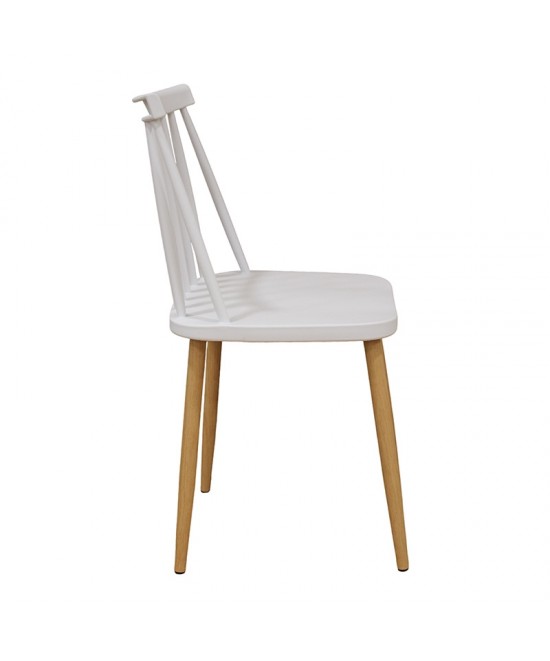 MIRELLA ΛΕΥΚΗ ΚΑΡΕΚΛΑ/ΡΡ/ΜΕΤΑΛΛΙΚΗ 42Χ47Χ79εκ.